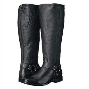 $400 FRYE 'Phillip Harness' Boot in Black Sz. 8 M
